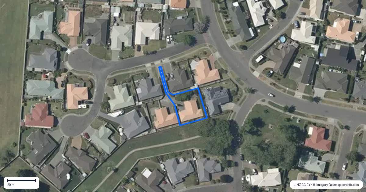 Property context map for 5 Addington Place, Taradale, Napier