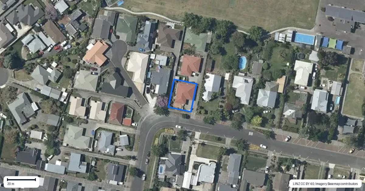Property context map for 13 Moeller Street, Taradale, Napier