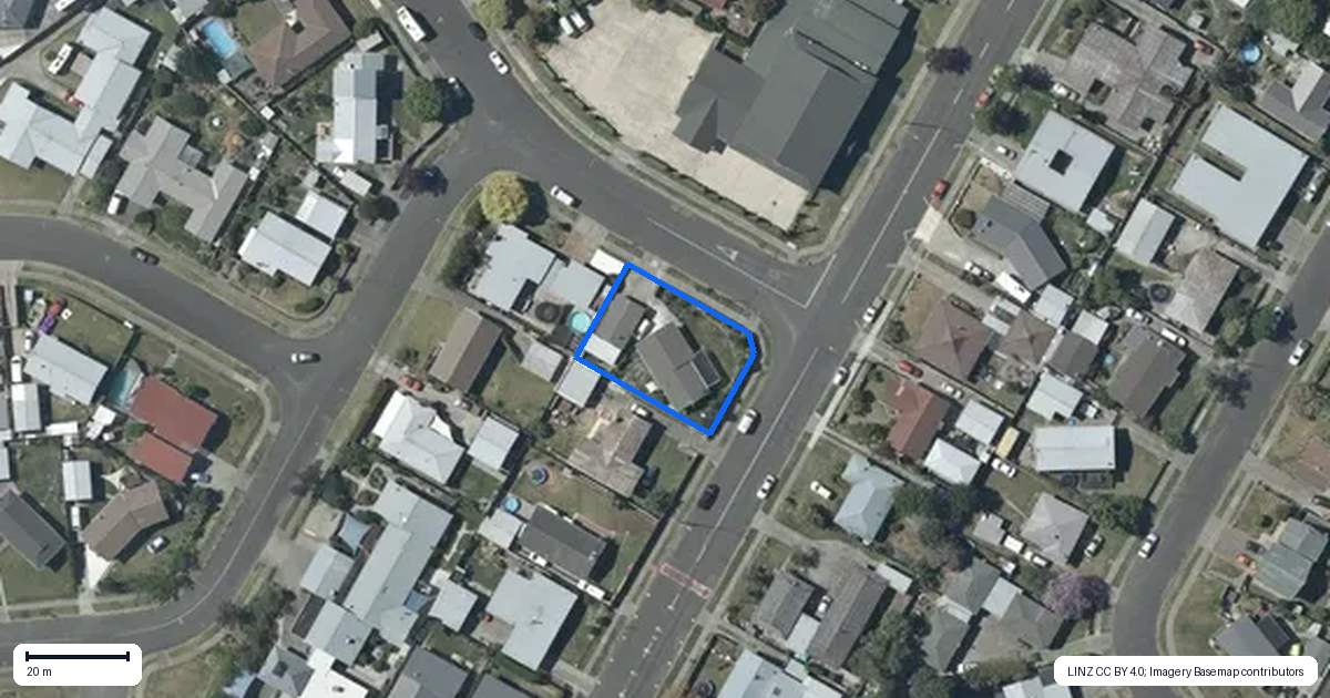 Property context map for 1 Lancaster Street, Tamatea, Napier
