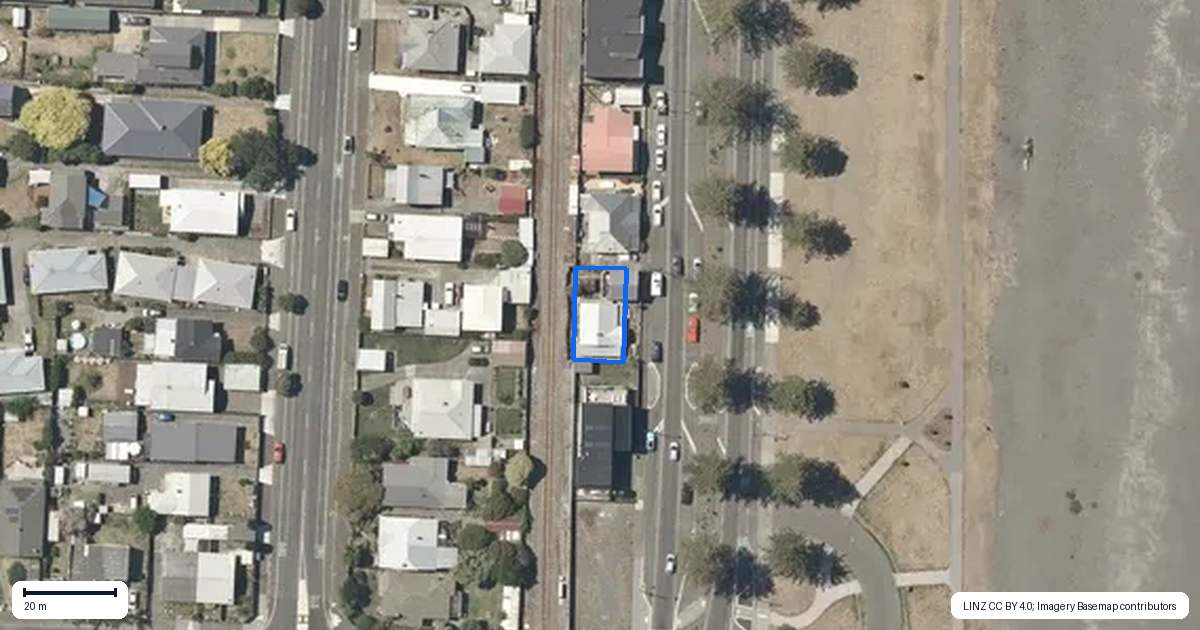 Property context map for 653 Marine Parade, Napier South, Napier