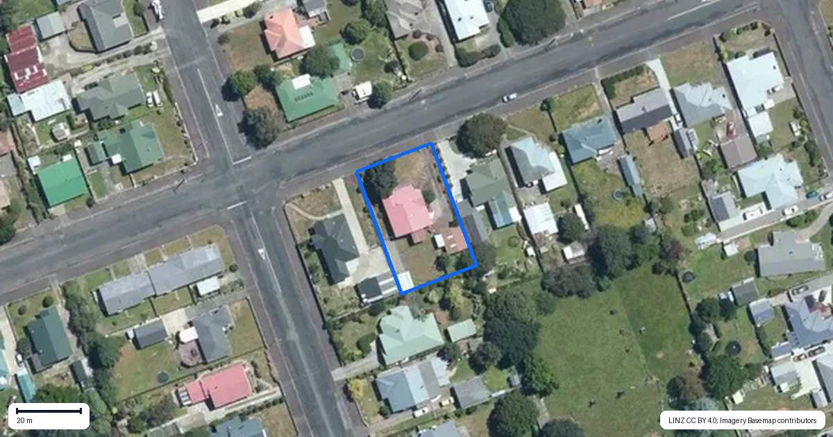 Property context map for 16 Trafalgar Street, Dannevirke
