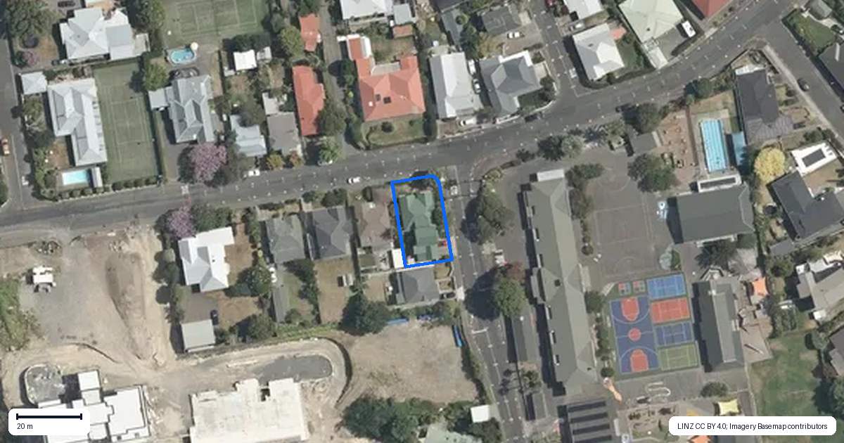 Property context map for 36 Napier Terrace, Hospital Hill, Napier