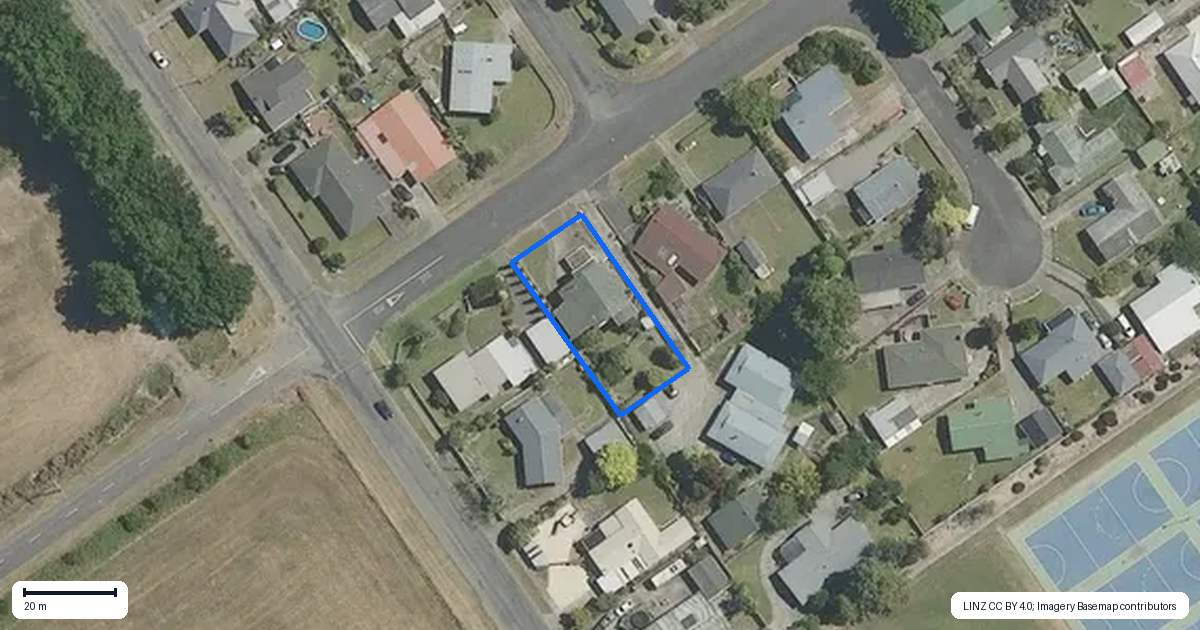 Property context map for 29 Rutherford Street, Wairoa