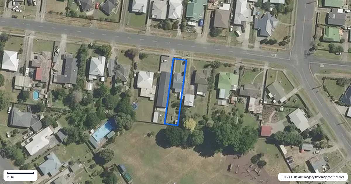 Property context map for 98 Lucknow Street, Wairoa