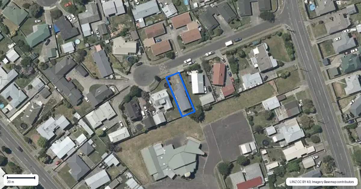Property context map for 7A Ted Harpur Place, Onekawa, Napier