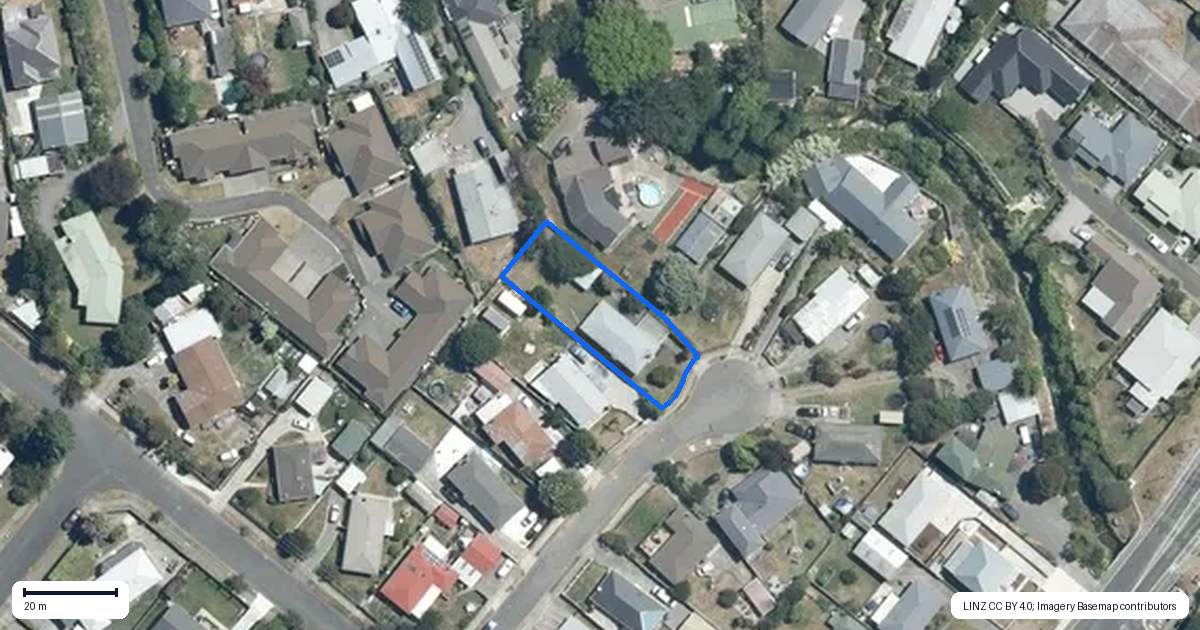 Property context map for 5 O'Connell Place, Havelock North