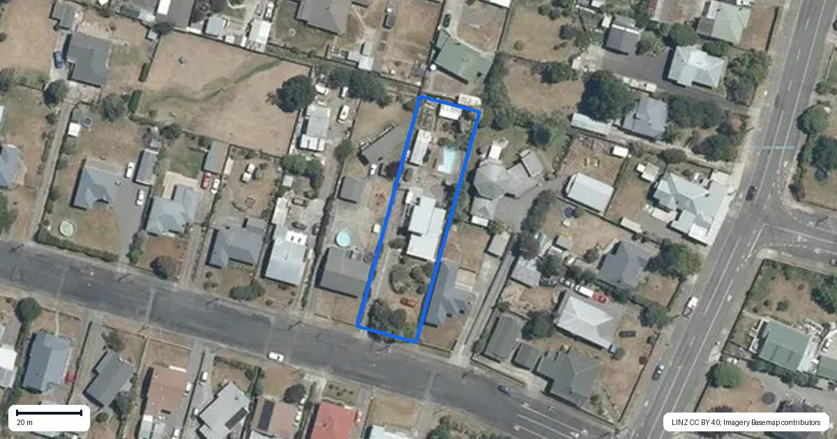 Property context map for 4 Woburn Street, Waipukurau