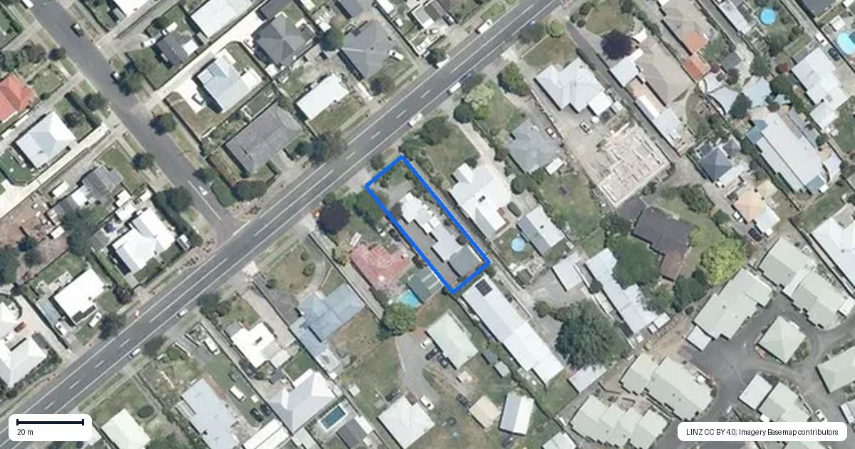 Property context map for 206 Park Road South, Akina, Hastings