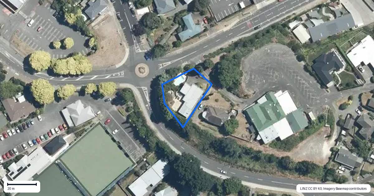 Property context map for 2 Campbell Street, Havelock North