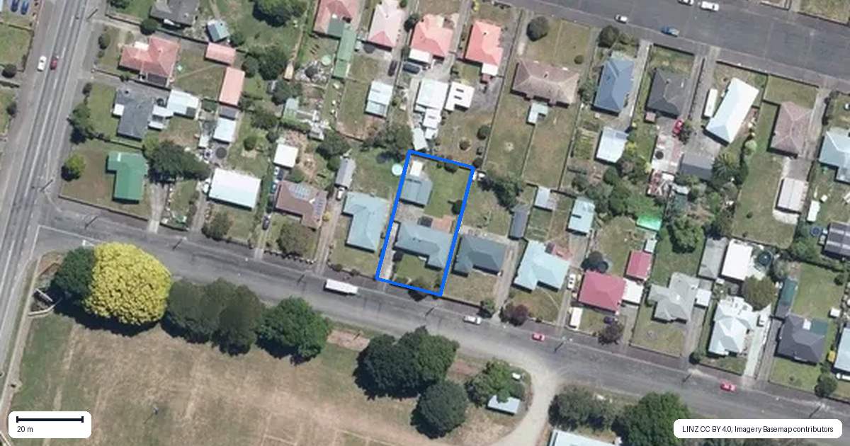 Property context map for 7 Neptune Street, Dannevirke