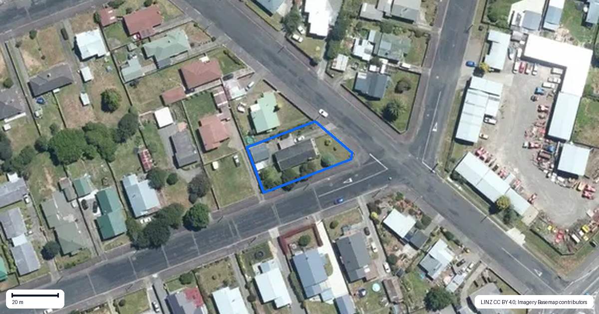 Property context map for 26 Christian Street, Dannevirke