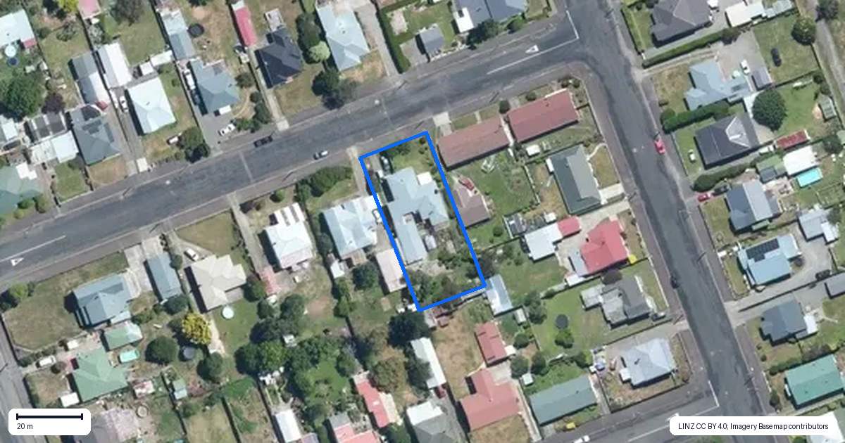 Property context map for 8 Madrid Street, Dannevirke