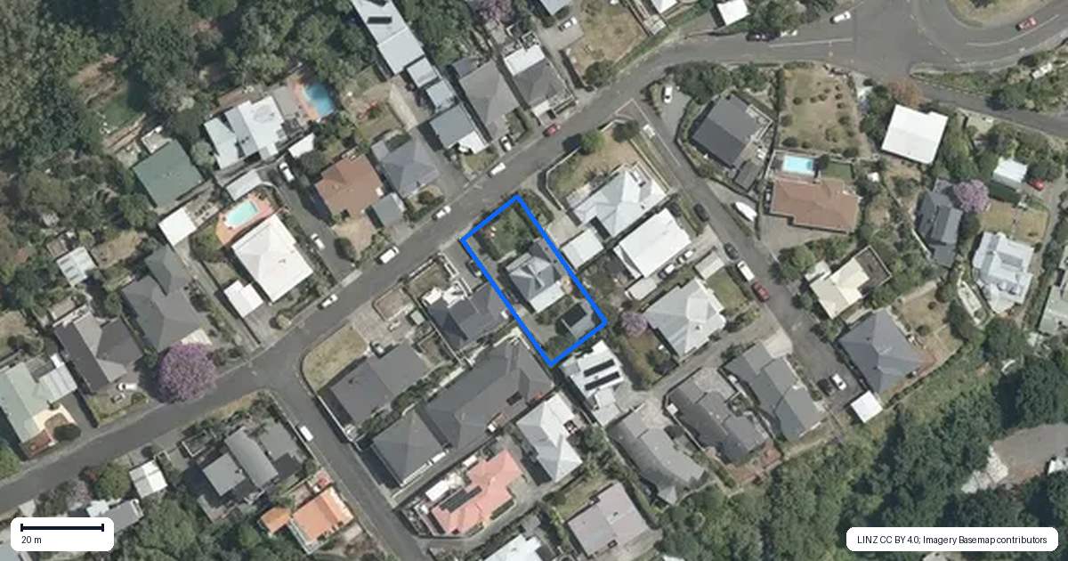 Property context map for 9 Simla Terrace, Hospital Hill, Napier