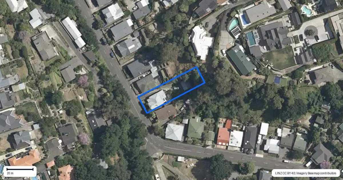 Property context map for 105 Milton Road, Bluff Hill, Napier