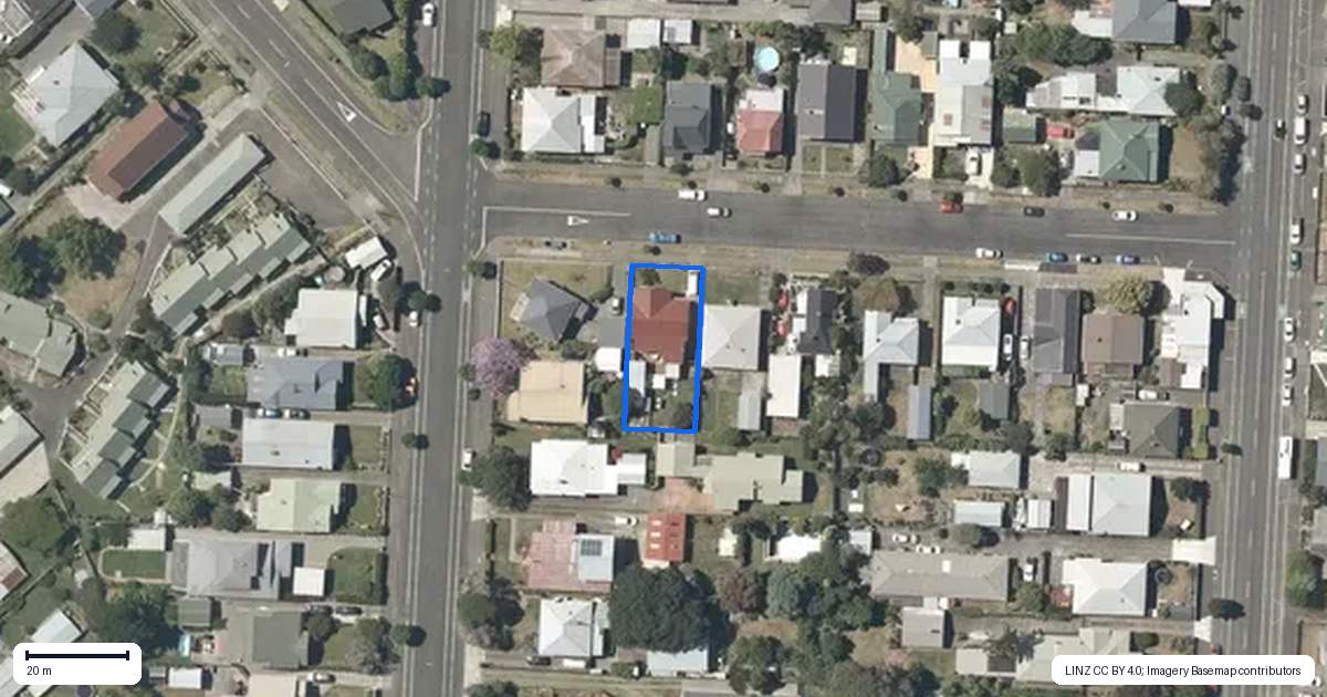 Property context map for 12 Kinross White Street, Napier South, Napier