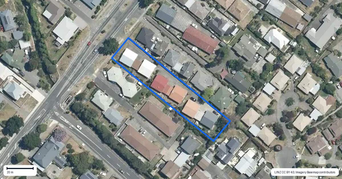 Property context map for 1/39 Middle Road, Havelock North