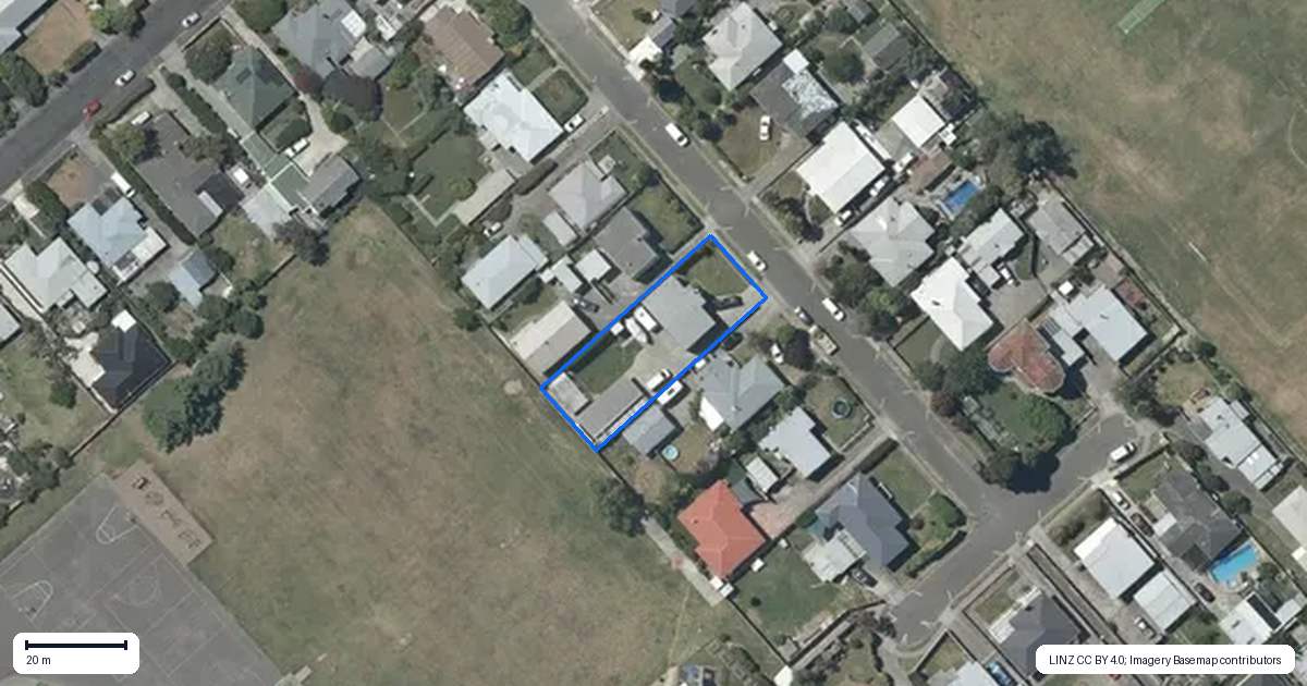 Property context map for 7 Tripoli Street, Onekawa, Napier