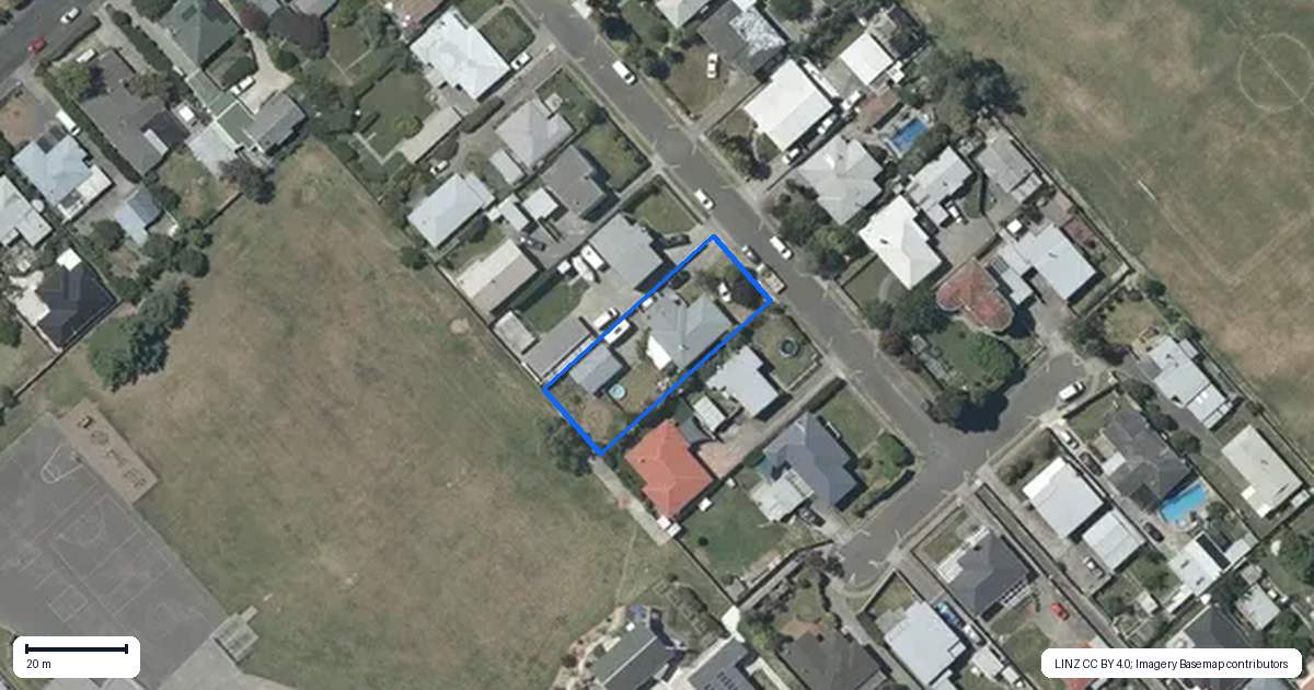 Property context map for 9 Tripoli Street, Onekawa, Napier