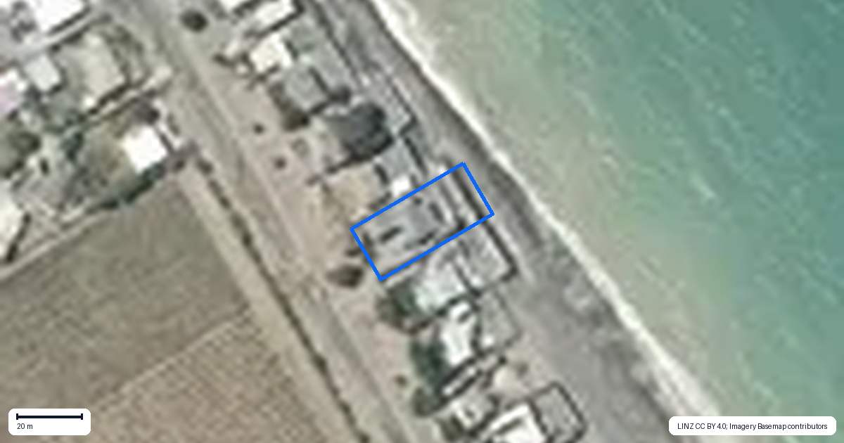 Property context map for 23 Clifton Road, Haumoana
