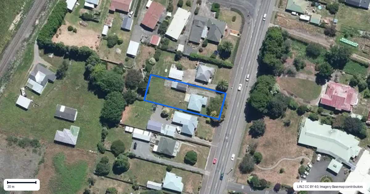 Property context map for 357 High Street, Dannevirke