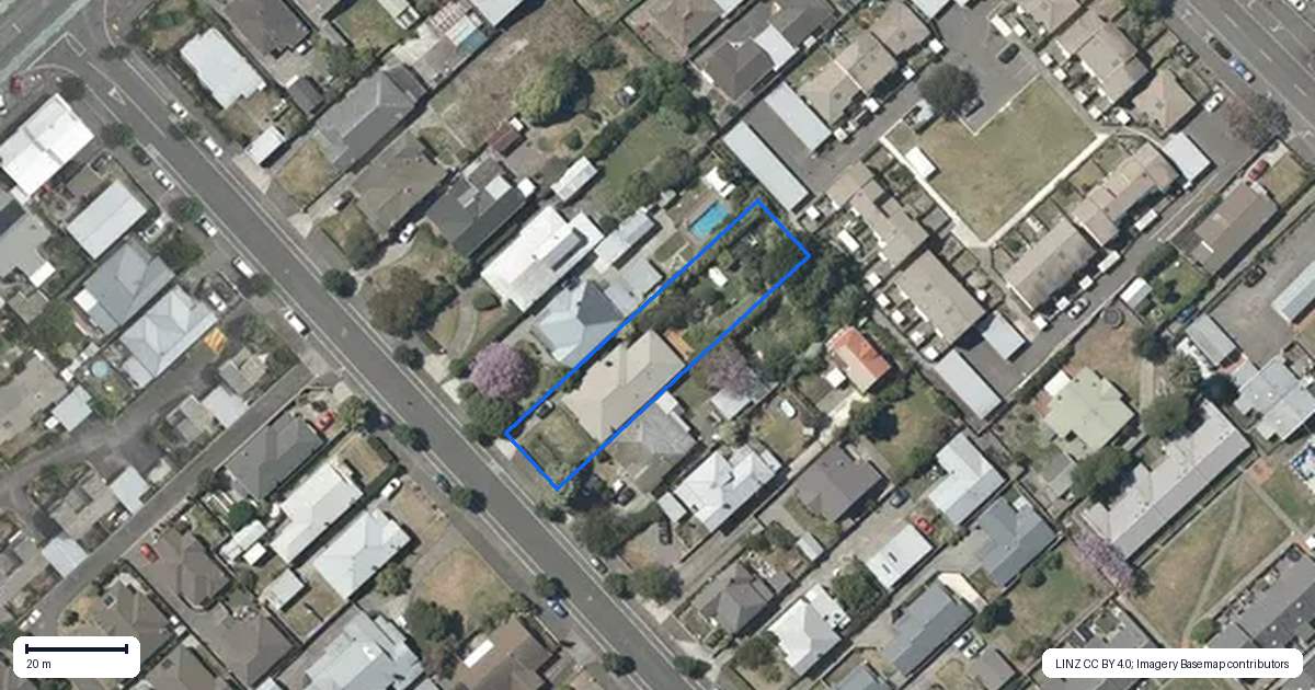 Property context map for 13 Nelson Crescent, Napier South, Napier