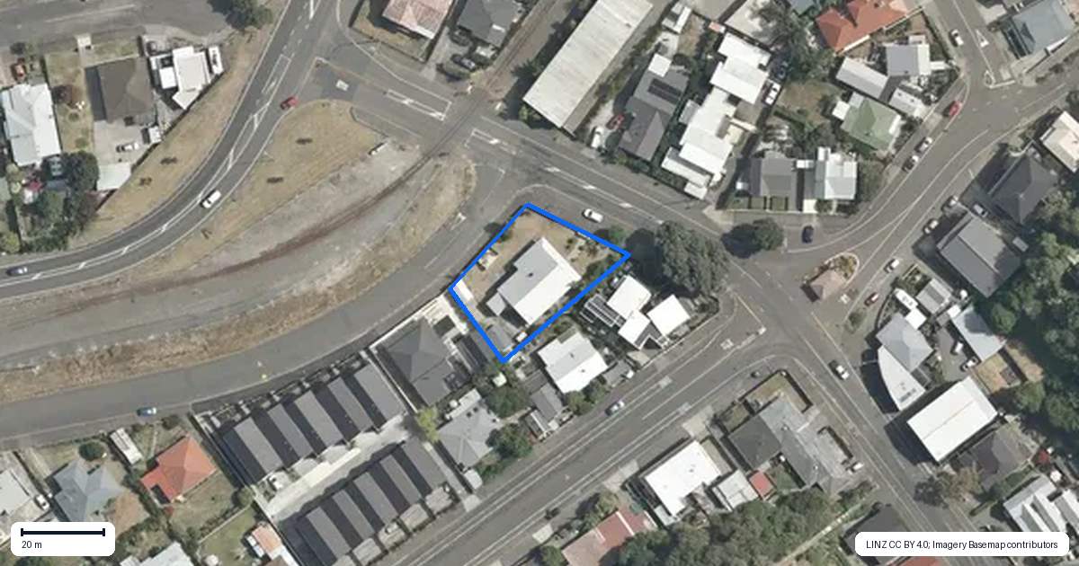 Property context map for 175 Waghorne Street, Ahuriri, Napier