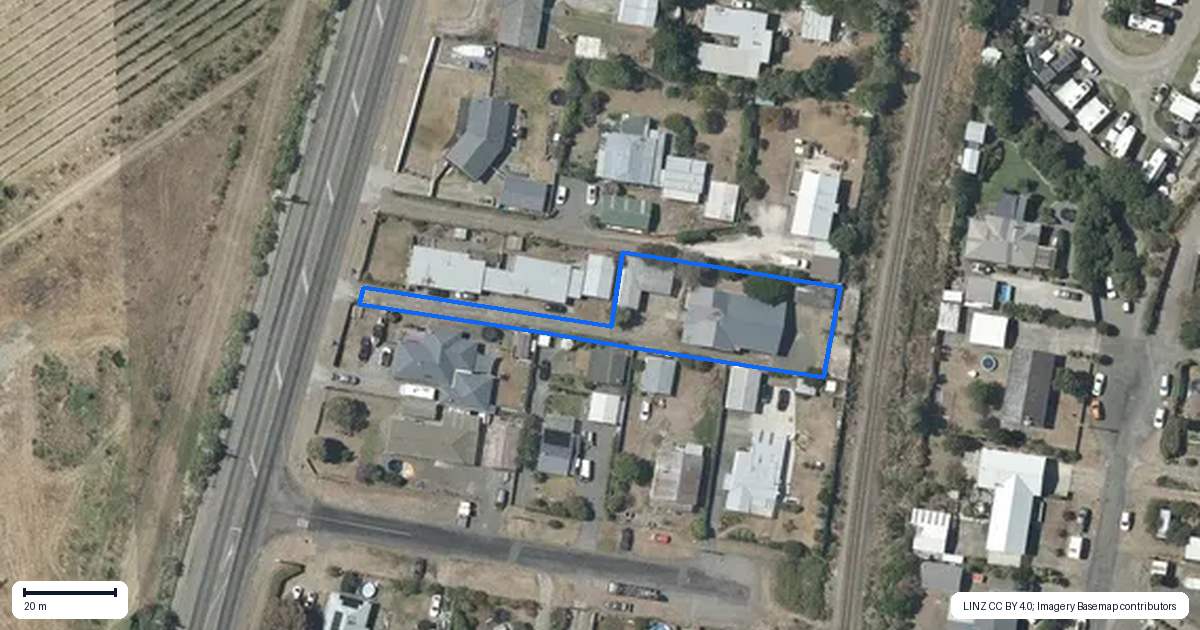 Property context map for 472 Main North Road, Bay View, Napier