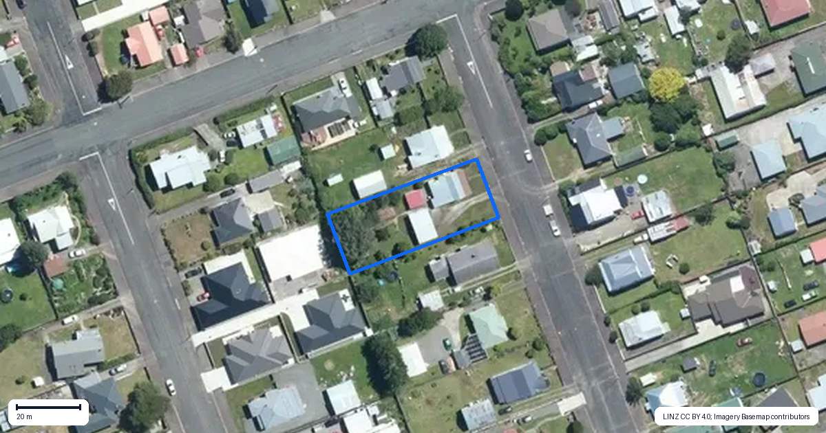 Property context map for 12 London Street, Dannevirke