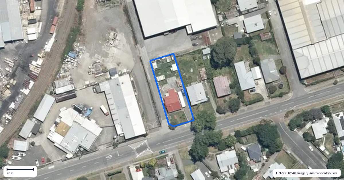 Property context map for 15 Railway Road, Whakatu, Hastings