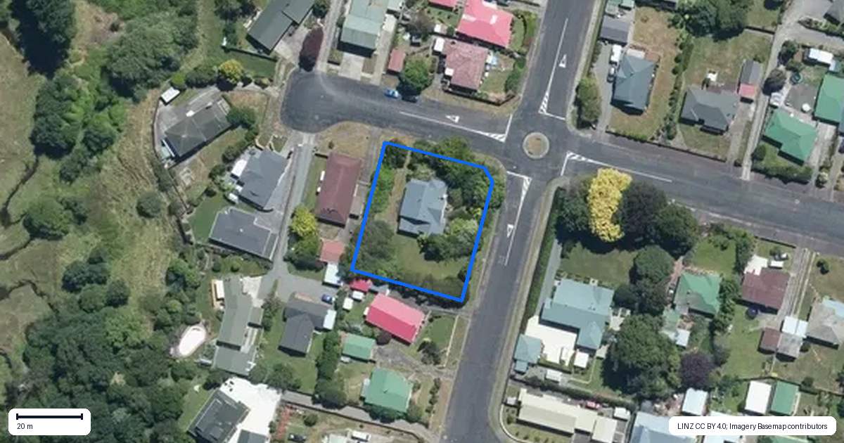 Property context map for 27 Ransom Street, Dannevirke