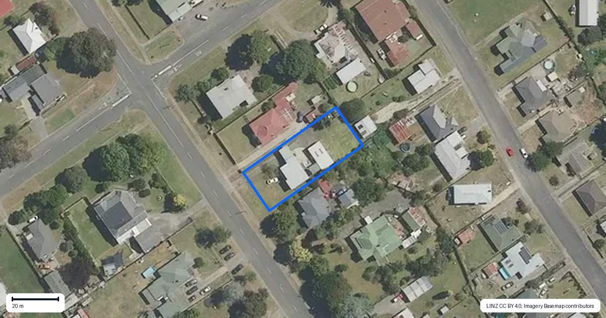 Property context map for 75 Lahore Street, Wairoa