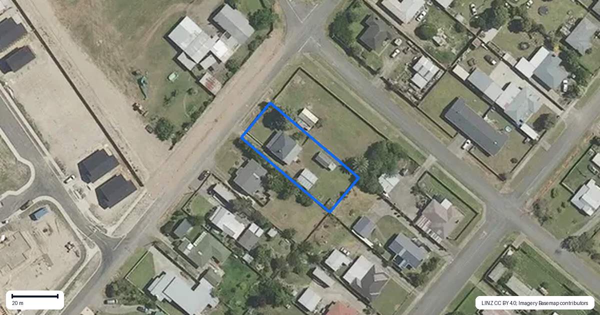 Property context map for 117 McLean Street, Wairoa