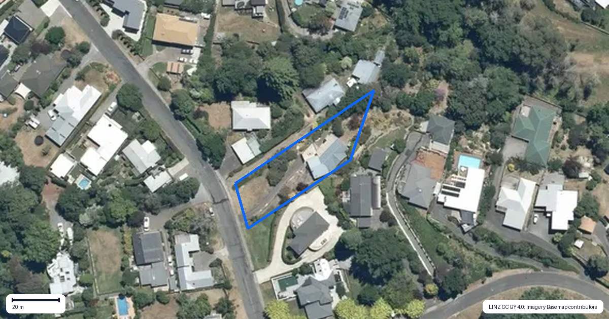 Property context map for 9 Tainui Drive, Havelock North