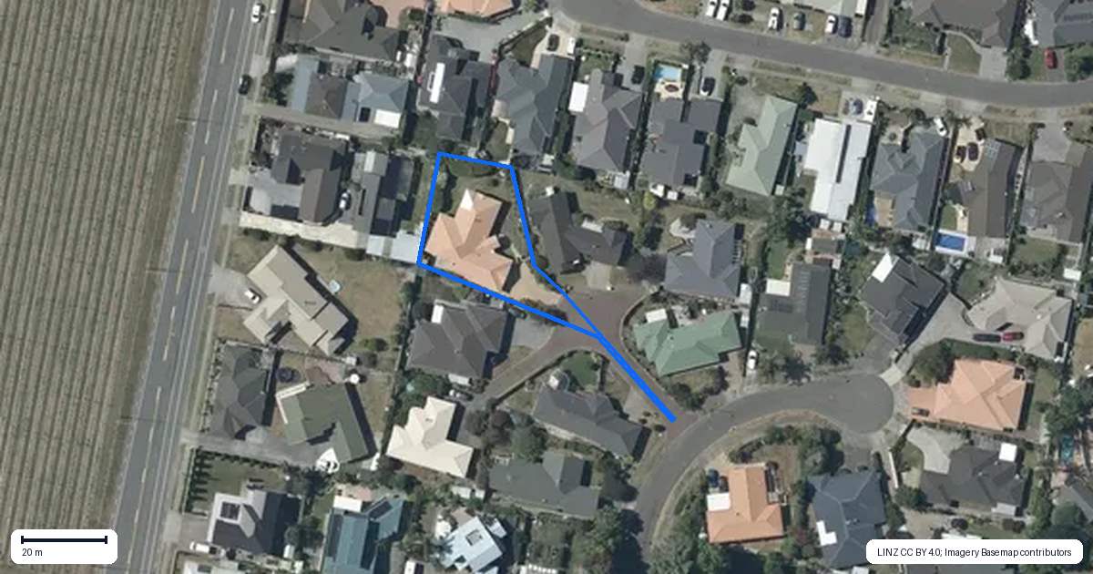 Property context map for 11 Bishops Close, Greenmeadows, Napier