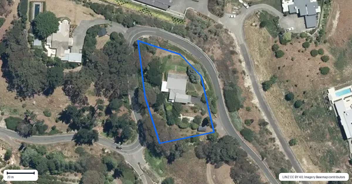 Property context map for 130 Durham Drive, Havelock North