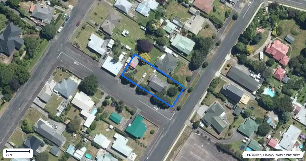 Property context map for 27 King Street, Dannevirke