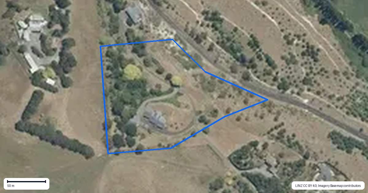 Property context map for 207G Pukeora Scenic Road, Waipukurau