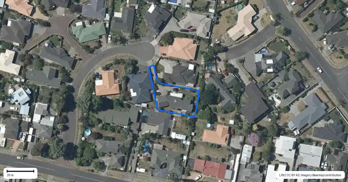 Property context map for 8 Bishops Close, Greenmeadows, Napier