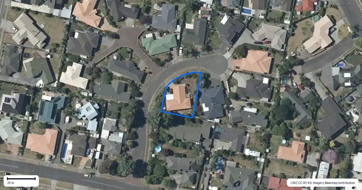 Property context map for 4 Bishops Close, Greenmeadows, Napier