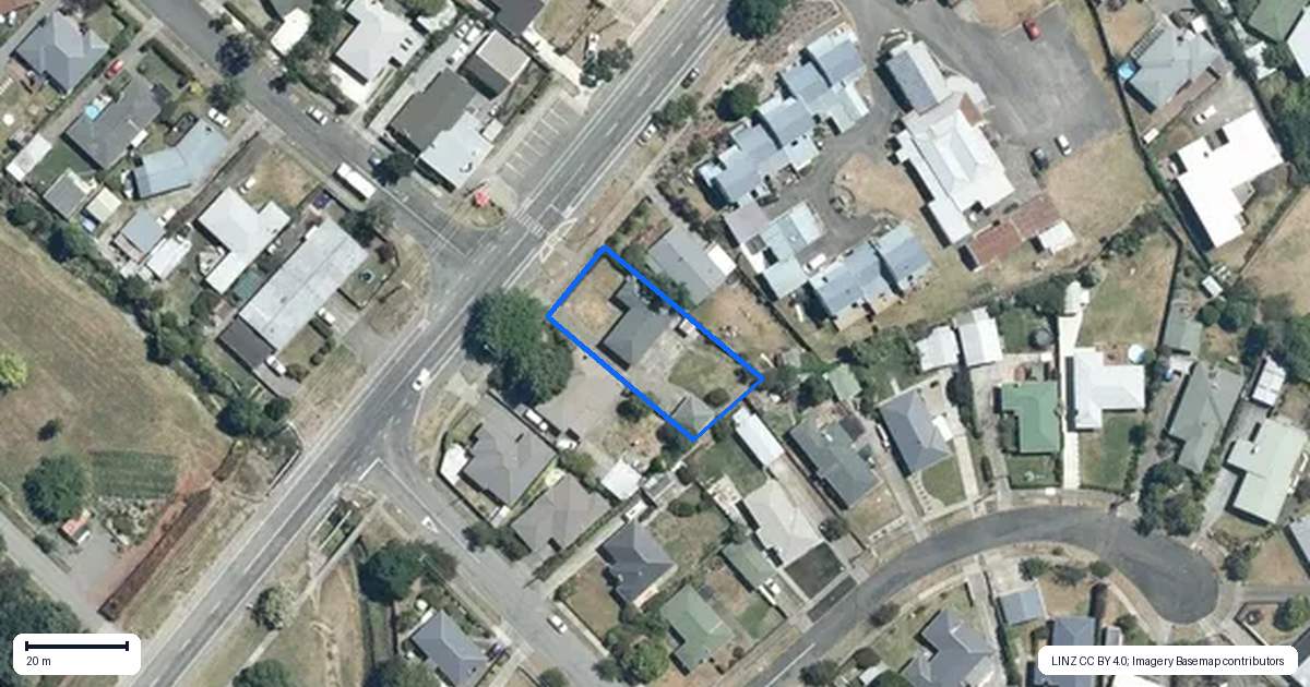Property context map for 91 Middle Road, Havelock North