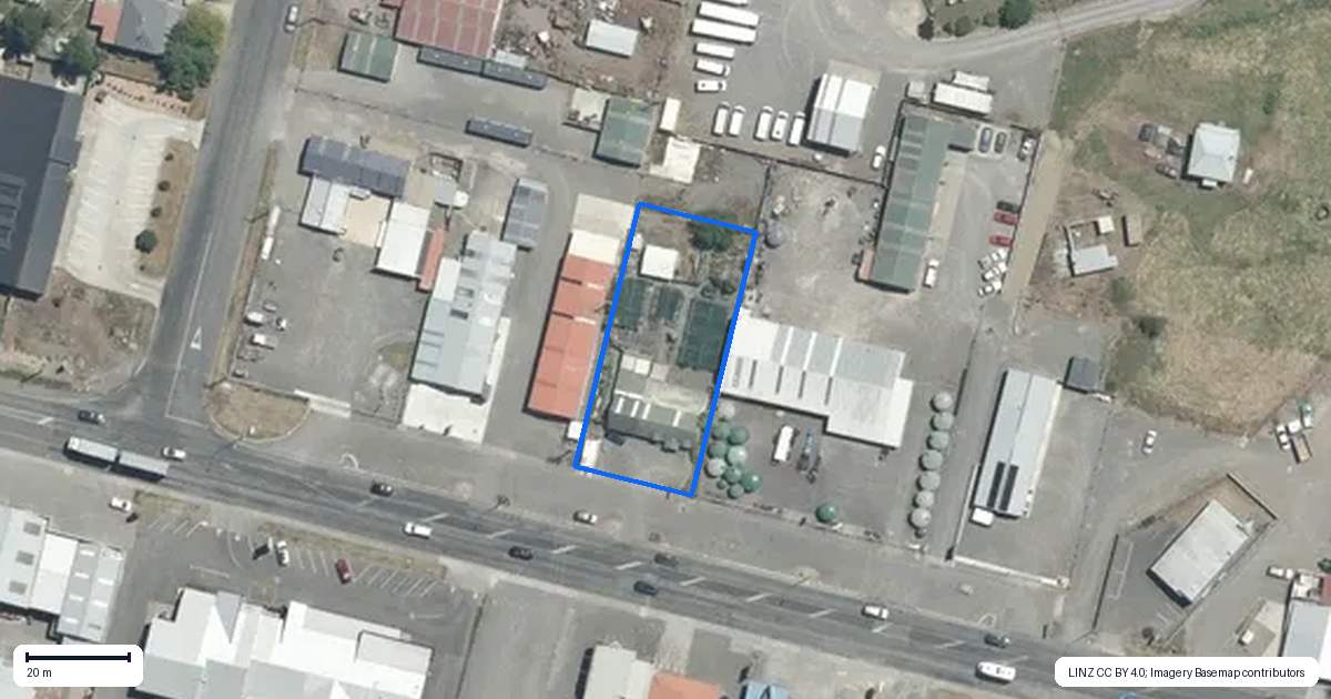 Property context map for 40 Takapau Road, Waipukurau