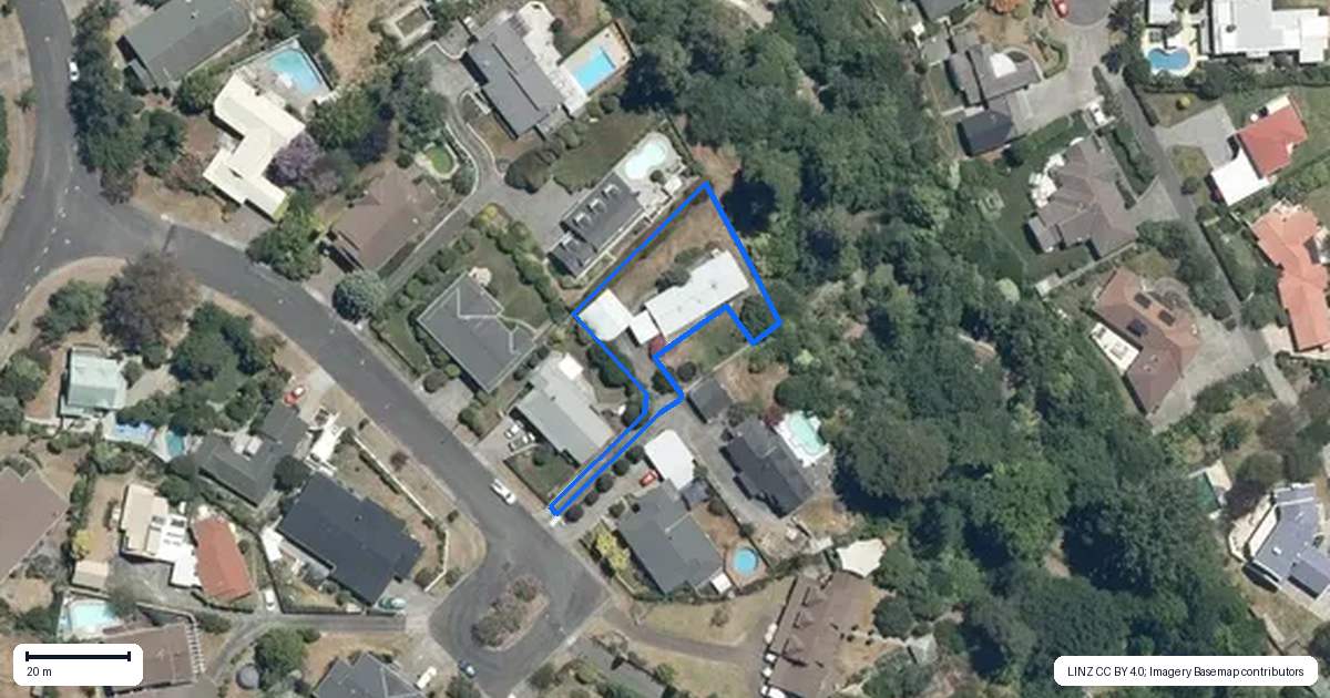 Property context map for 13 Ritchie Place, Havelock North