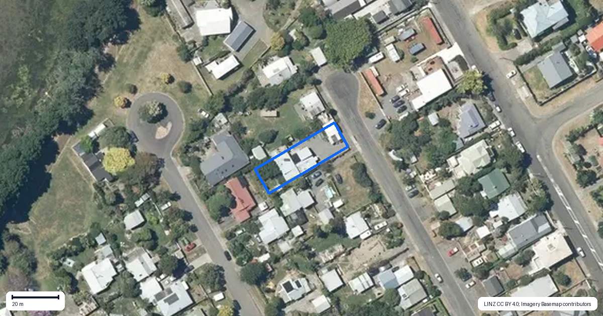 Property context map for 21 Grove Road, Haumoana