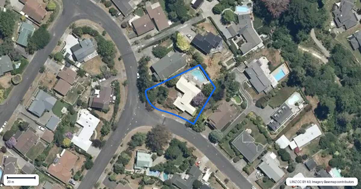 Property context map for 1 Ritchie Place, Havelock North