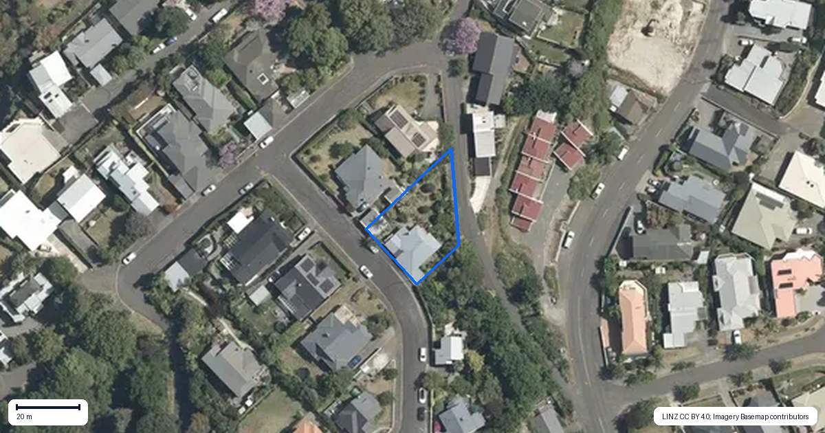 Property context map for 25 Coleman Terrace, Hospital Hill, Napier
