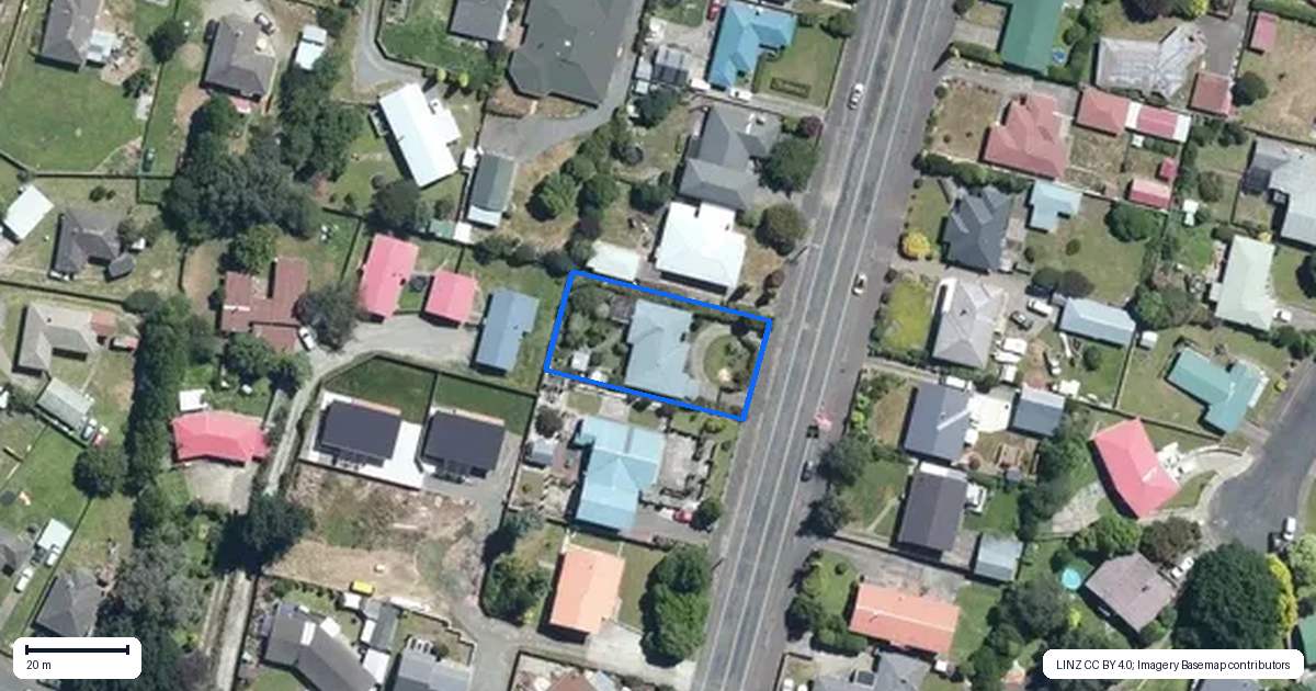 Property context map for 29 Guy Street, Dannevirke