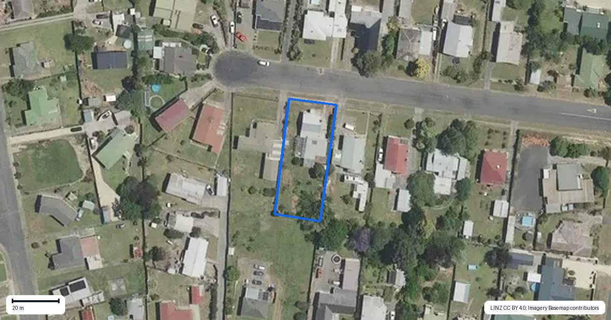 Property context map for 4 Queen Street, Wairoa