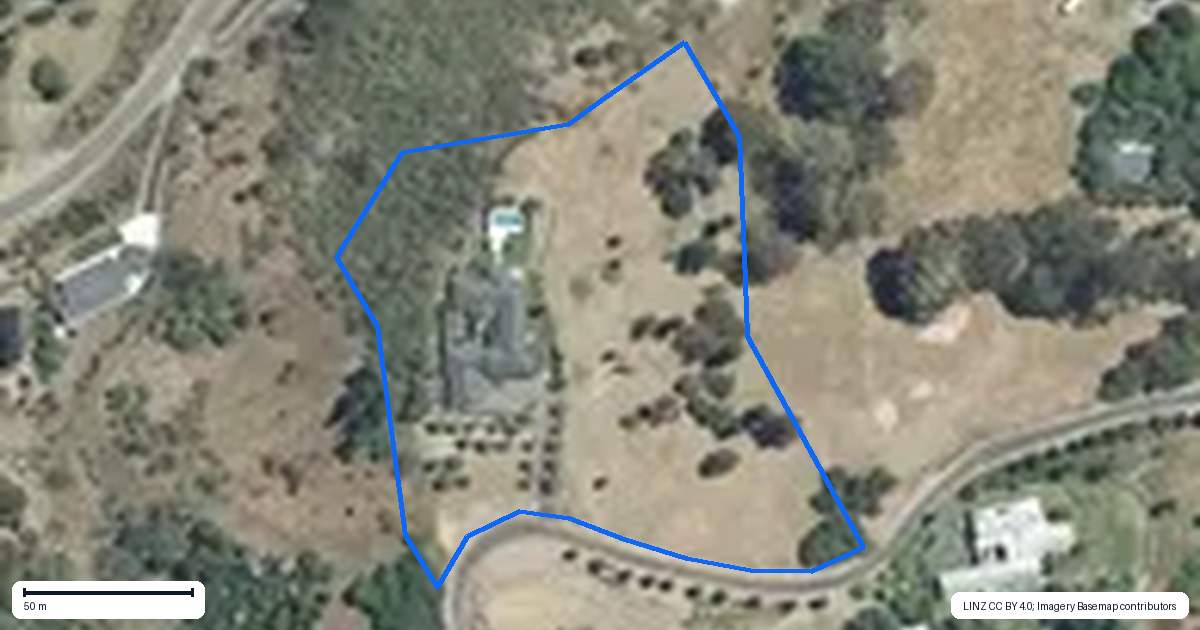 Property context map for 56 Endsleigh Drive, Havelock North