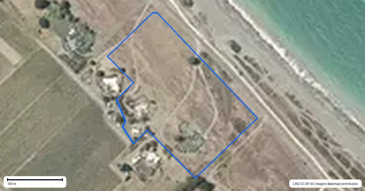 Property context map for 148 Clifton Road, Te Awanga