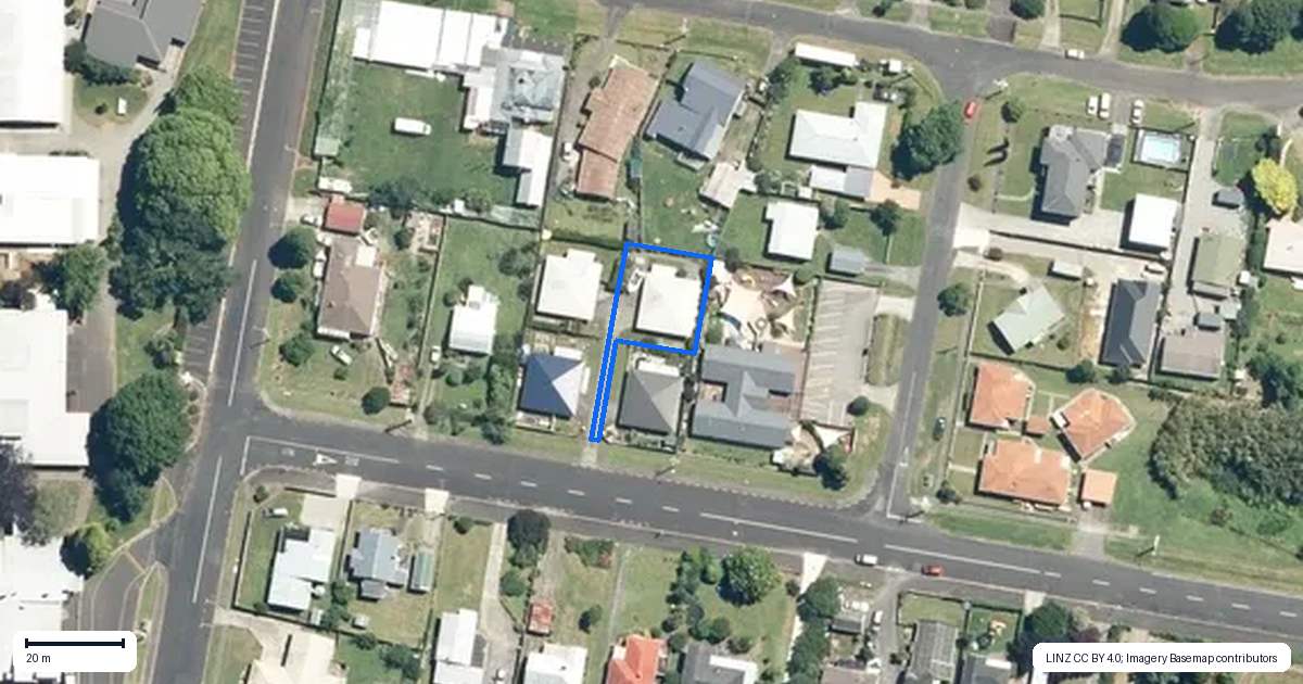 Property context map for 7C Moresby Avenue, Waihi